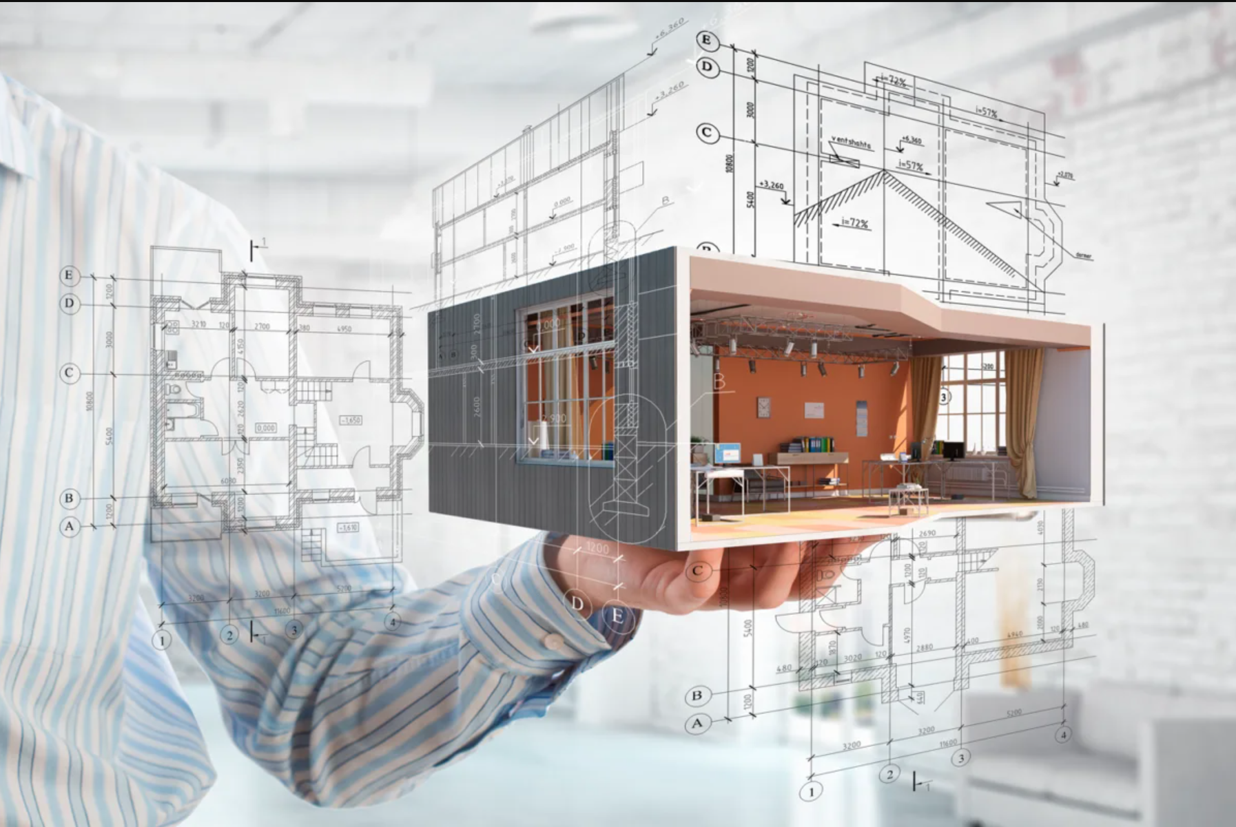 Proceso de trabajo Arquitectura, Planos y Modelo Tridimensional